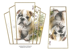7x7 Art Deco Stacker - Bulldog Pup