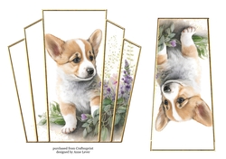 7x7 Art Deco Stacker - Corgi Pup