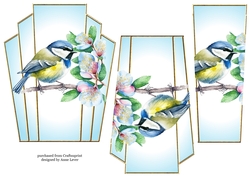 Art Deco Stacker - Beautiful Bird 6