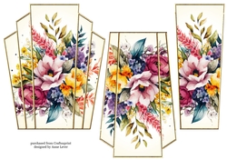Art Deco Stacker - Vintage Floral 1