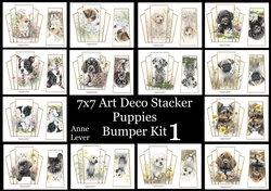 7x7 Art Deco Stacker Puppies Bumper Kit 1