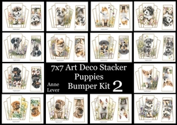 7x7 Art Deco Stacker Puppies Bumper Kit 2
