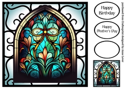 Beautiful Stained Glass Window 4 8x8