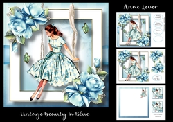 Vintage Beauty In Blue