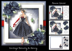 Vintage Beauty In Navy