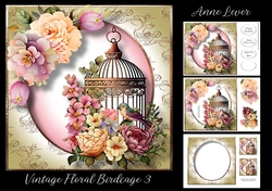 Vintage Floral Birdcage 3