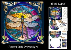 Stained Glass Dragonfly 4