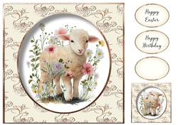 Simple Cute Spring Lamb 1