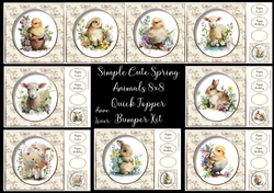Simple Cute Spring Animals Bumper Kit