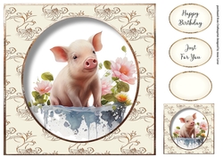 Simple Painted Pig
