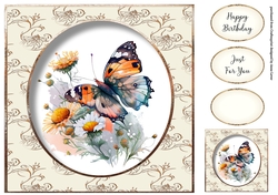 Simple Painted Butterfly