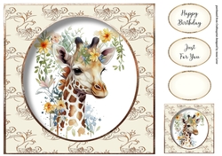 Simple Painted Giraffe
