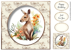 Simple Painted Kangaroo