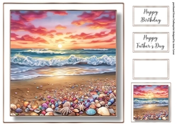 Simple Stunning Sunset Beach 1 (fathers day, birthday)