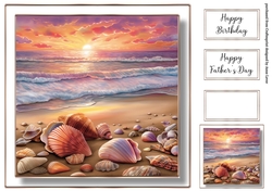 Simple Stunning Sunset Beach 2 (fathers day, birthday)