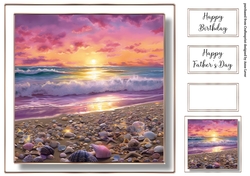 Simple Stunning Sunset Beach 7 (fathers day, birthday)