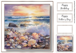 Simple Stunning Sunset Beach 8 (fathers day, birthday)