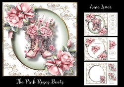 The Pink Roses Boots