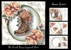 The Peach Roses Leopard Boot