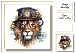 Simple Steampunk Animals - Lion