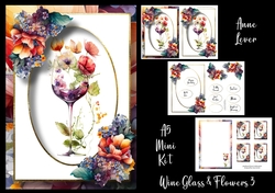 Wine Glass & Flowers 3