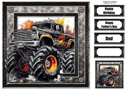 Monster Truck - Black 8x8