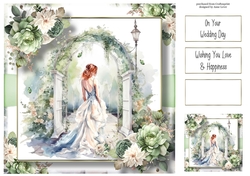 Beautiful Bride At The Floral Arch 8x8