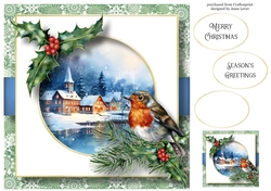 The Winter Village, Robin & Holly 8x8