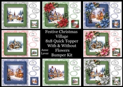 Festive Christmas Village Quick Topper With & Without Flowers Bumper Kit