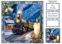 The Christmas Steam Train 1 8x8