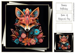 3d Faux Paper Art - Fennec Fox