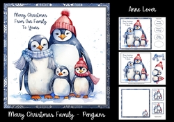 Merry Christmas Family - Penguins
