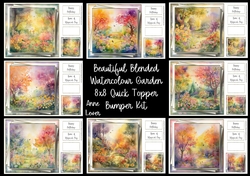 Beautiful Blended Watercolour Garden Bumper Kit