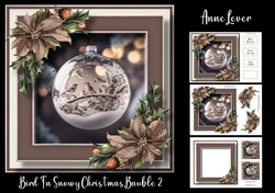 Bird In Snowy Christmas Bauble 2