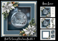 Bird In Snowy Christmas Bauble 3