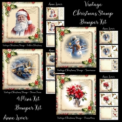Vintage Christmas Stamp Bumper Kit