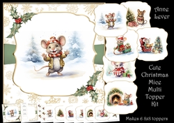 Cute Christmas Mice Multi Topper Kit