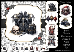 Dark Gothic Christmas Mixed 2 Multi Topper Kit