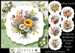 Gorgeous Wildflower Bouquet Multi Topper Kit