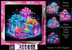 Neon Christmas Gifts Multi Topper Kit