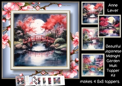 Beautiful Japanese Midnight Garden Multi Topper Kit