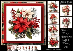 Vintage Floral Christmas Multi Topper Kit