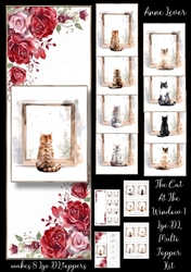 The Cat At The Window 1 Lge DL Multi Topper Kit (inc 8 cats)