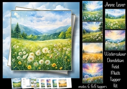 Watercolour Dandelion Field Multi Topper Kit