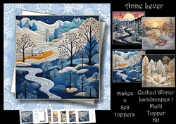 Quilted Winter Landscapes 1 Multi Topper Kit