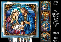 The Nativity Stained Glass Multi Topper Kit