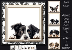 Peeking Dogs Set 1 Multi Topper Kit