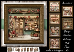 Vintage Christmas Cakeshop Multi Topper Kit