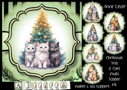 Christmas Tree & Cats Multi Topper Kit