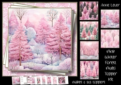 Pink Winter Forest Multi Topper Kit